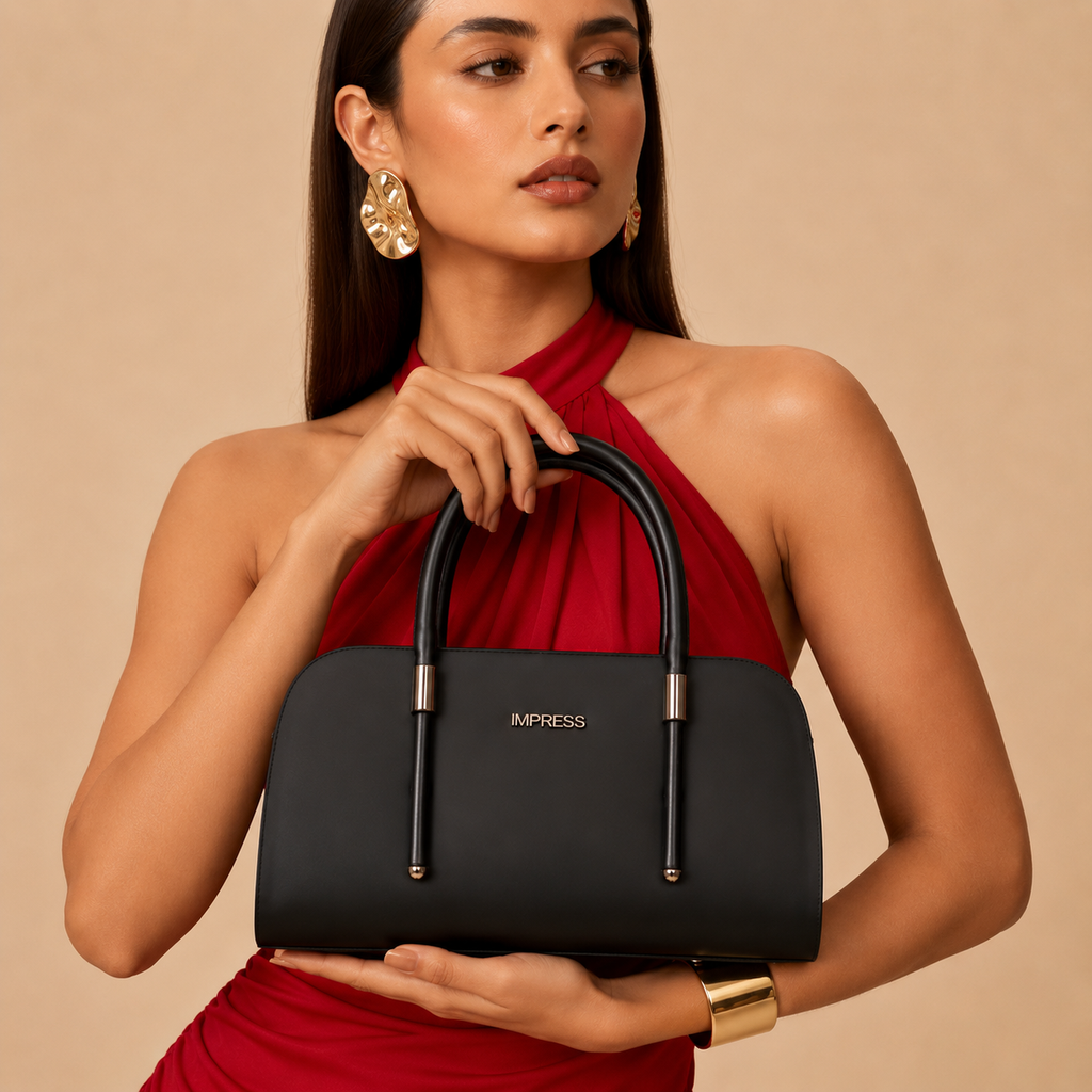 Noir Grace Top Handle Satchel
