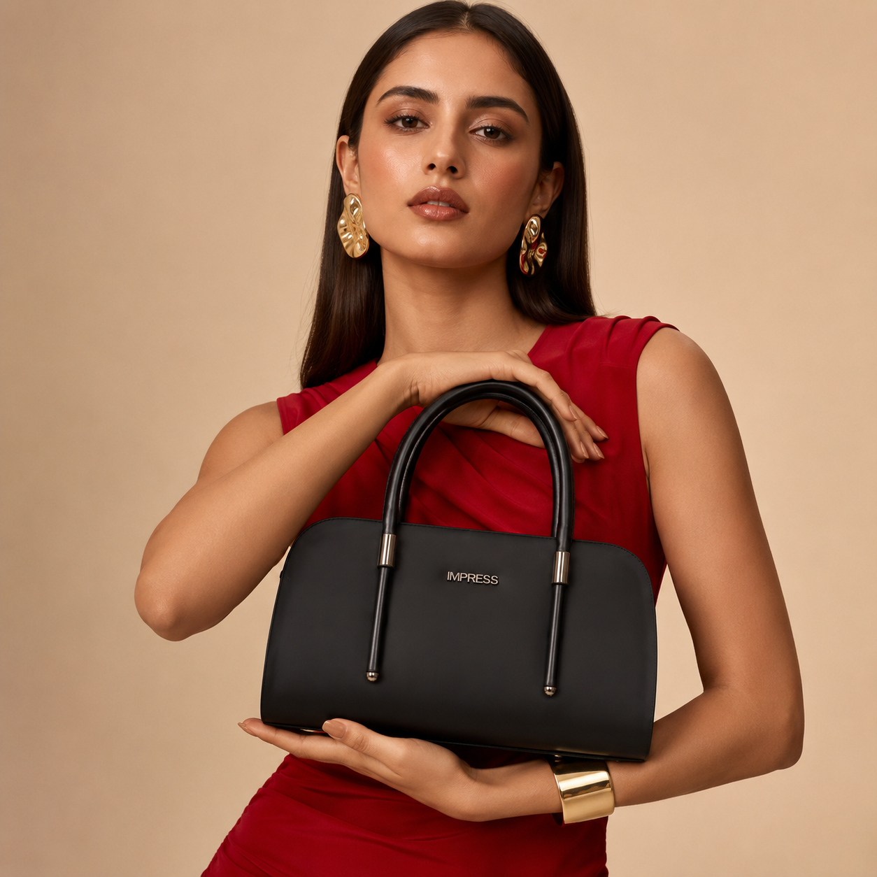 Noir Grace Top Handle Satchel