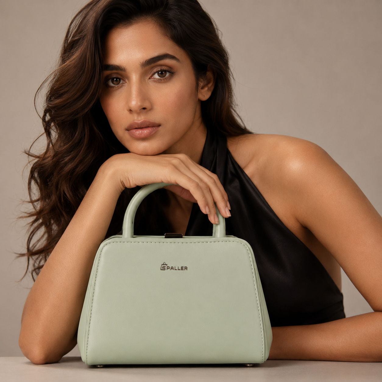 Verona Mint Top Handle Bag