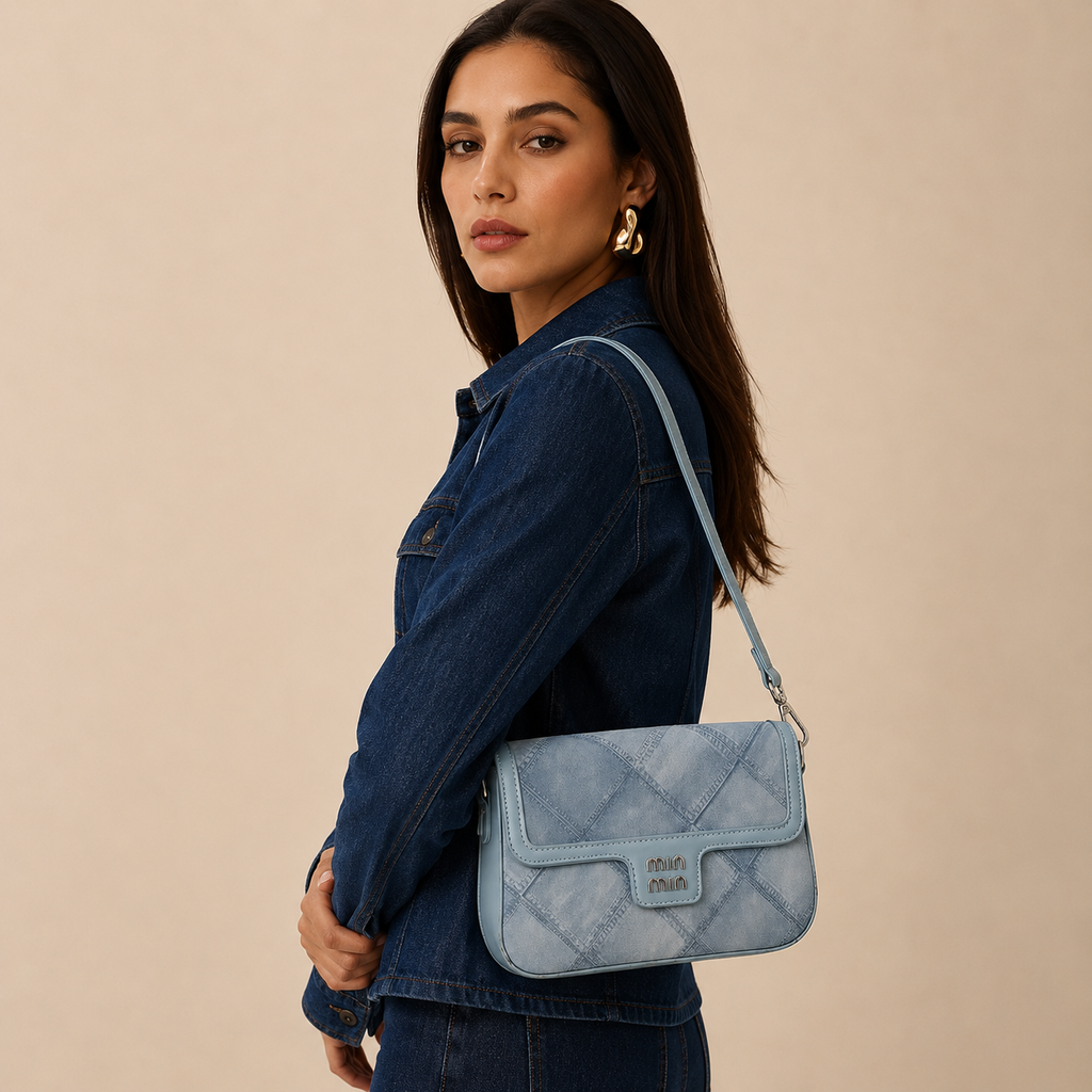 Sienna Denim Crossbody Bag