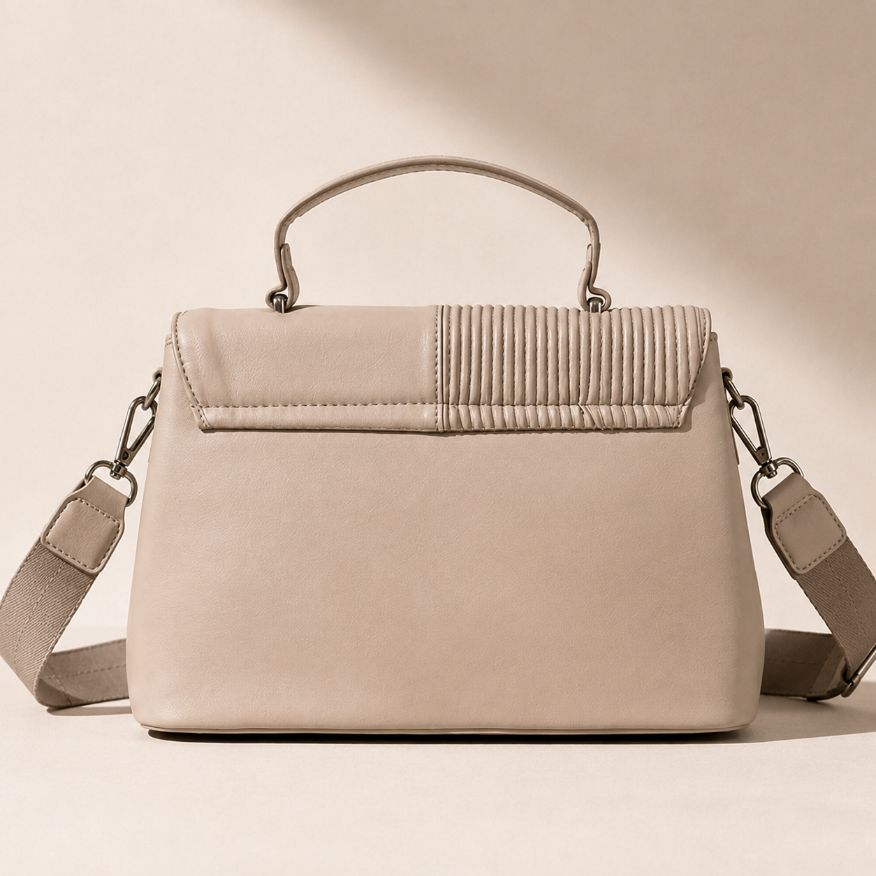 Verona Pleated Top Handle Satchel