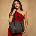 Midnight Luxe Chain Tote