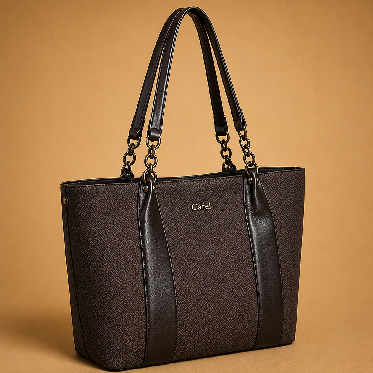 Midnight Luxe Chain Tote