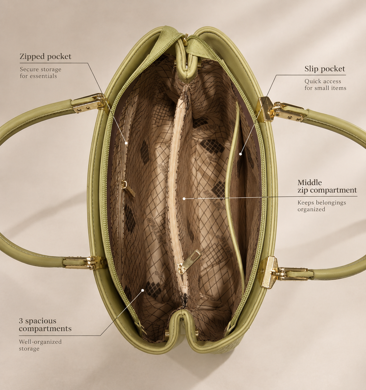 Siena Luxe Structured Handbag