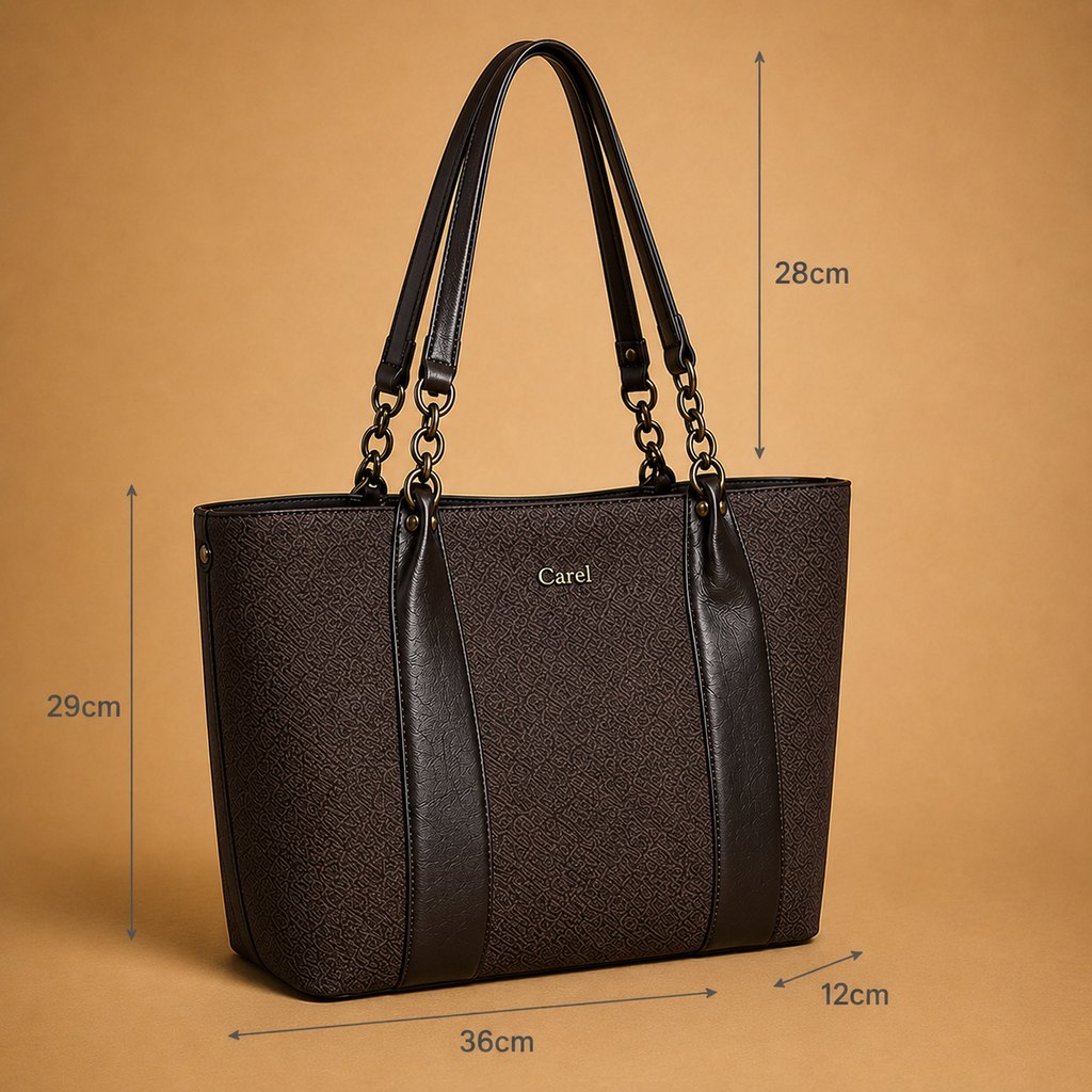 Midnight Luxe Chain Tote