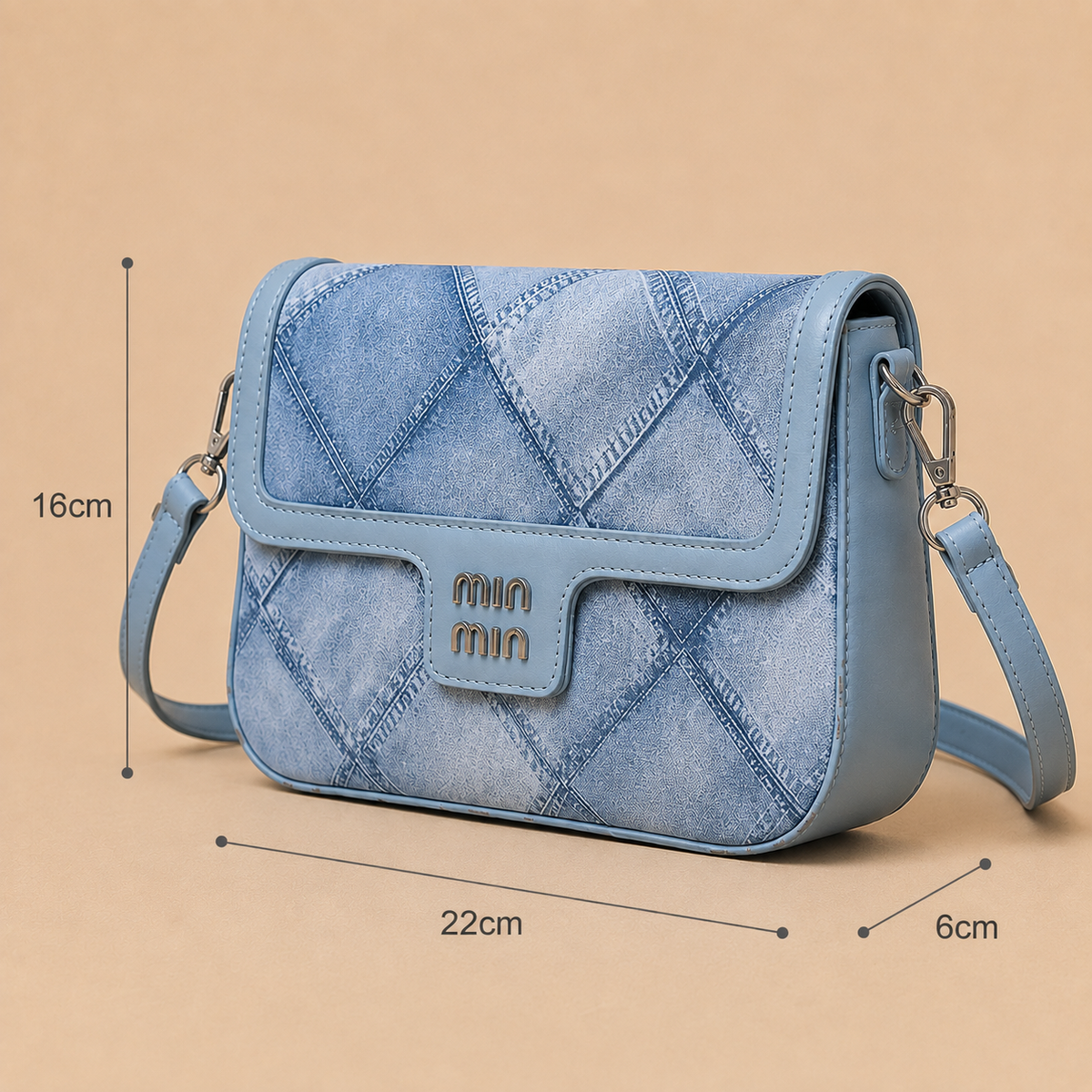 Sienna Denim Crossbody Bag